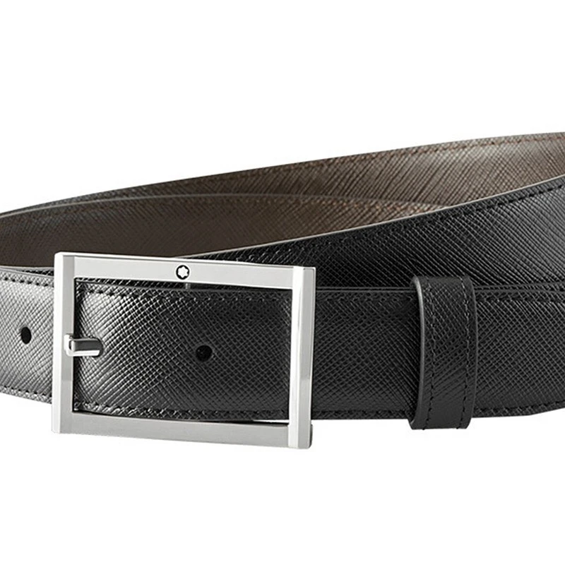 Mont Blanc 万宝龙 男士黑色小牛皮腰带 116707 商品