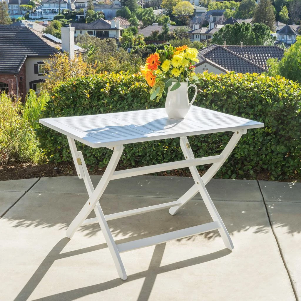 商品Streamdale Furniture|Streamdale Weather-Resistant Folding Acacia Wood Dining Table for Outdoor Entertaining,价格¥2794,第1张图片