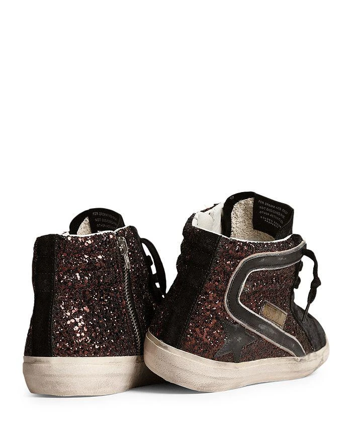 商品Golden Goose|Women's Slide Glitter High Top Sneakers,价格¥5308,第5张图片详细描述