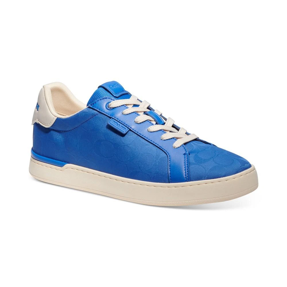 商品Coach|Men's Lowline Signature Lace-Up Low-Top Sneakers,价格¥454,第1张图片