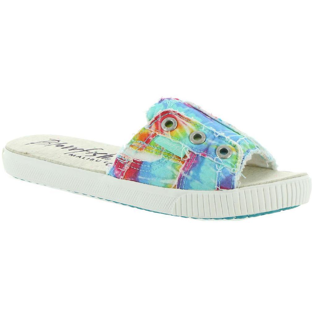 商品Blowfish|Blowfish Womens Malibu Fresco Flat Slip On Slide Sandals,价格¥155,第3张图片详细描述
