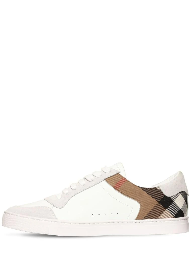 商品Burberry|New Reeth Check Canvas & Leather Sneaker,价格¥4172,第4张图片详细描述