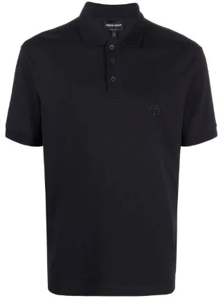 商品Giorgio Armani|GIORGIO ARMANI 男士黑色polo衫 8NSF70-SJCNZ-UC99,价格¥1975,第1张图片