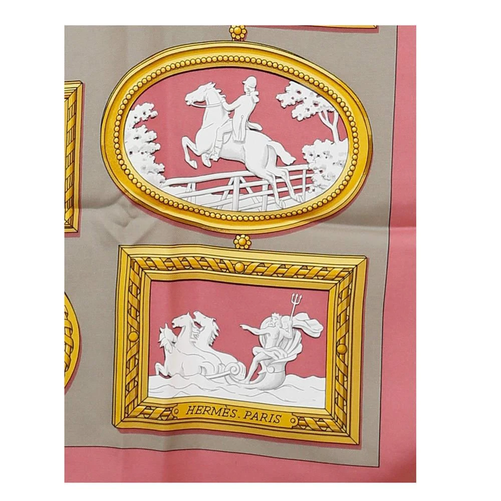 商品[二手商品] Hermes|Hermes Pink Wedgwood By Philippe Ledoux Silk Scarf,价格¥3804,第4张图片详细描述