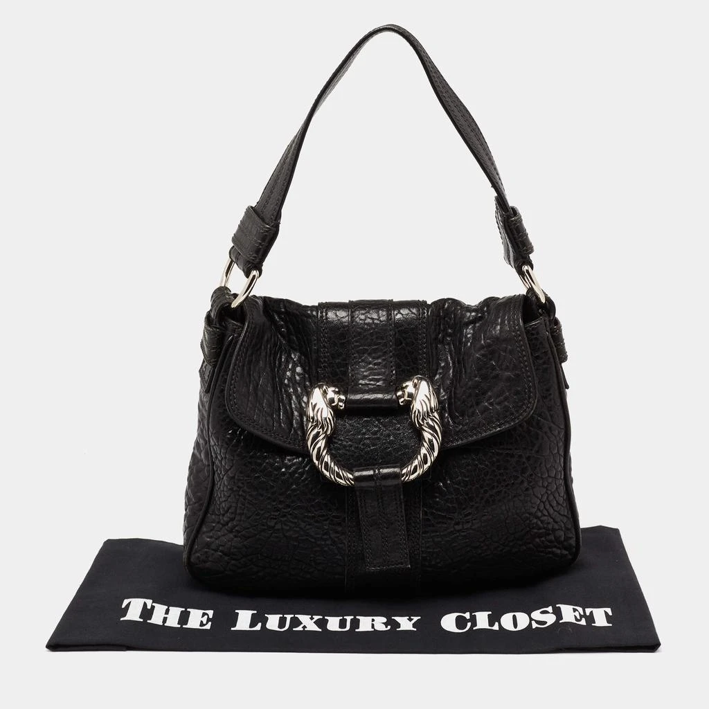 Bvlgari Black Leather Leoni Flap Shoulder Bag 商品
