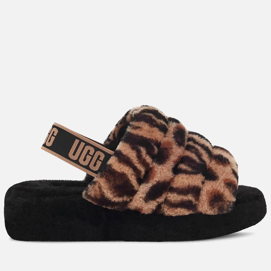 商品UGG|UGG WOMEN'S FLUFF YEAH ANIMALIA SHEEPSKIN SLIPPERS - LIGHT BUTTERSCOTCH,价格¥520,第1张图片