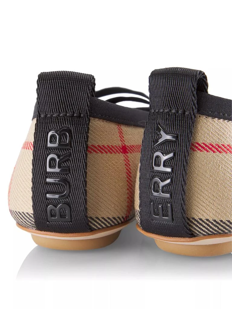 商品Burberry|Little Girl's &amp; Girl's Grace Check Ballerina Flats,价格¥1740,第3张图片详细描述