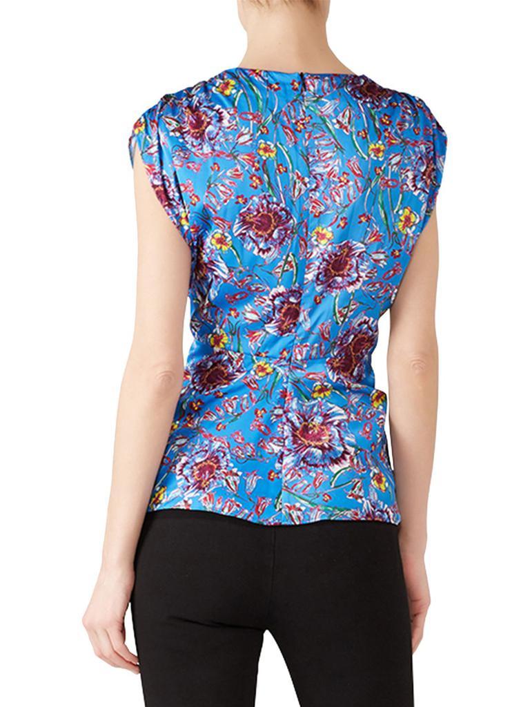 商品[二手商品] PRABAL GURUNG|​Floral Twist Front Satin Top,价格¥673,第4张图片详细描述