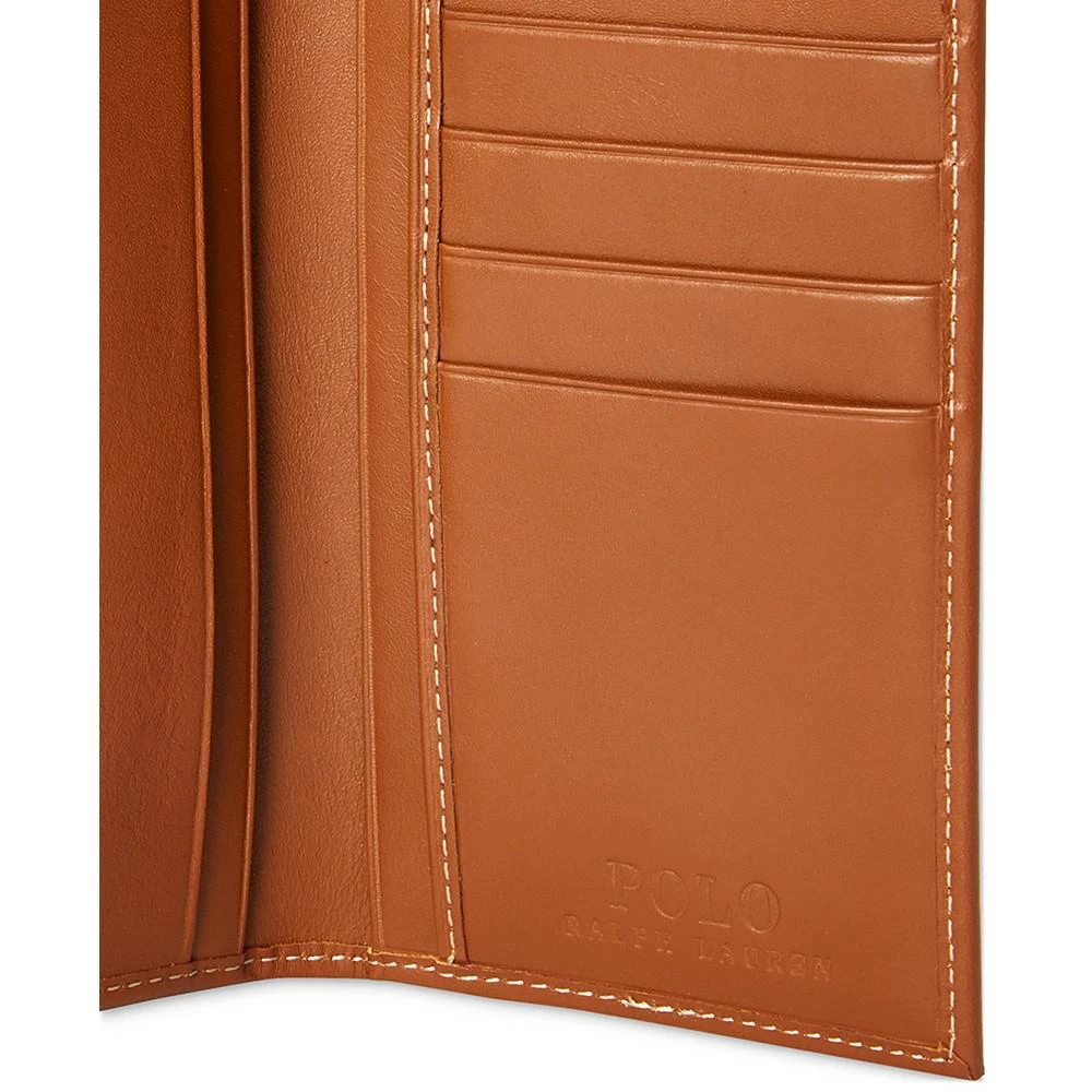 商品Ralph Lauren|Men's Burnished Leather Narrow Wallet,价格¥425,第3张图片详细描述