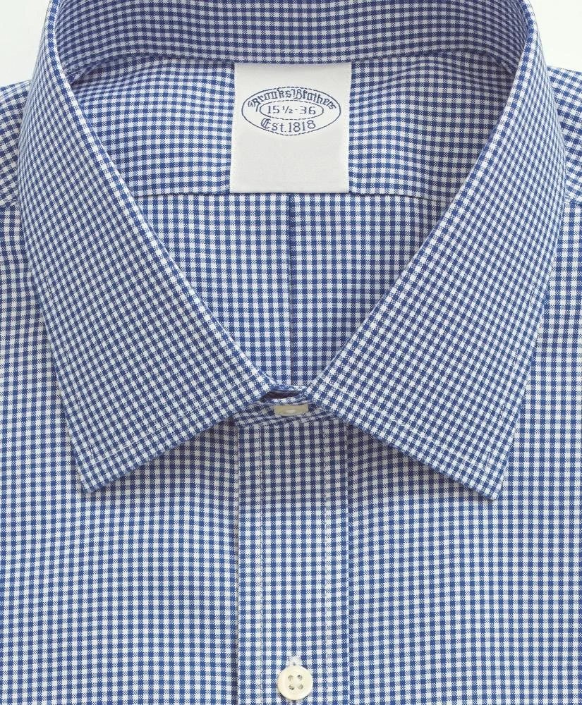 商品Brooks Brothers|Stretch Supima® Cotton Non-Iron Pinpoint Oxford Ainsley Collar, Gingham Dress Shirt,价格¥881,第2张图片详细描述