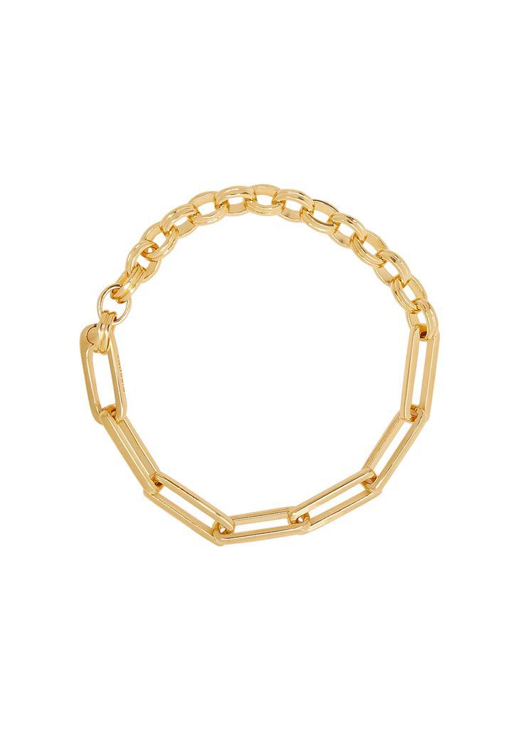 商品Missoma|Deconstructed Axiom 18kt gold-plated chain bracelet,价格¥1122,第1张图片
