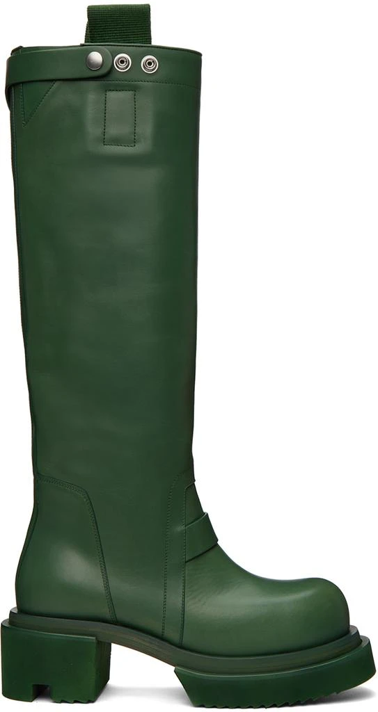 商品Rick Owens|Green Bogun Biker Boots,价格¥12115,第1张图片