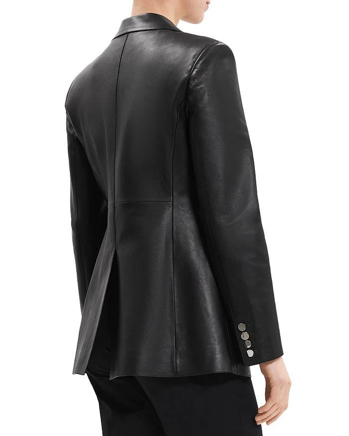 商品Theory|Leather Slim One Button Blazer,价格¥6574,第3张图片详细描述