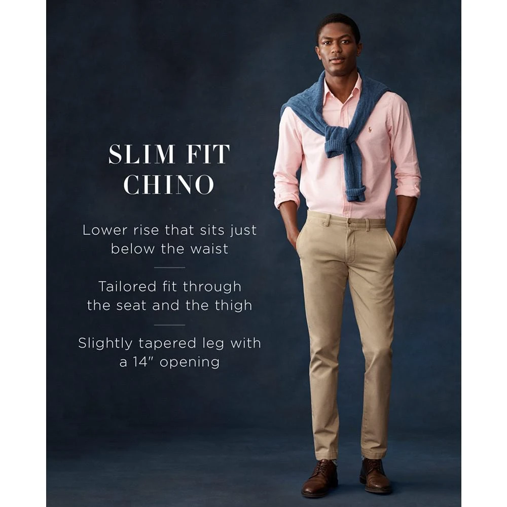 商品Ralph Lauren|Men's Slim-Fit Stretch Chino Pants,价格¥526,第5张图片详细描述