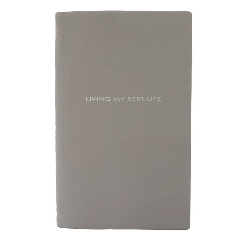 商品SMYTHSON|Smythson Living My Best Life Panama Notebook in Light Steel,价格¥149,第2张图片详细描述