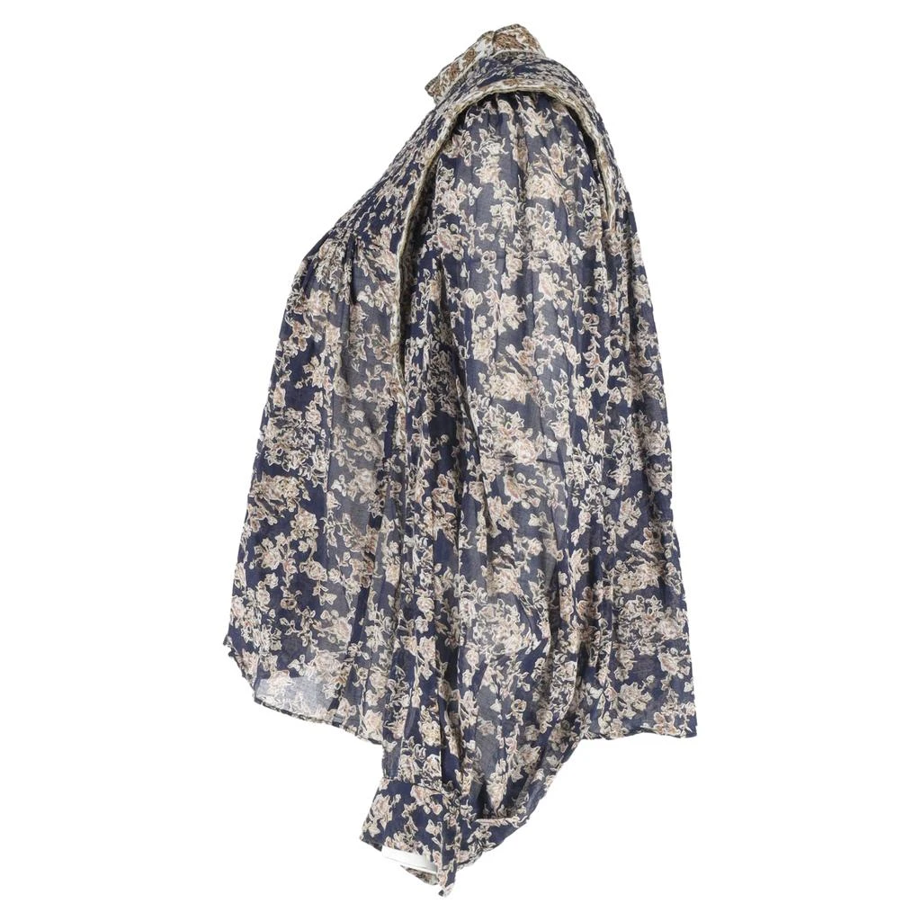 商品[二手商品] Isabel Marant|Etoile Vega Floral Print Blouse in Blue Cotton,价格¥1370,第2张图片详细描述