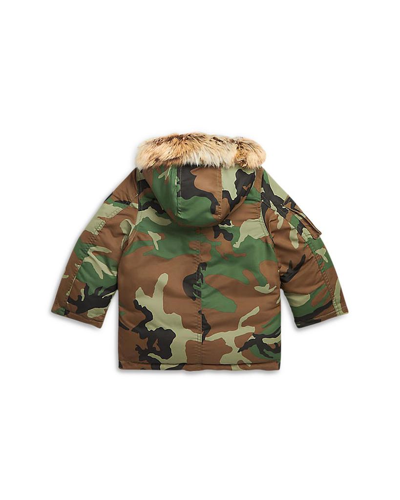 Boys' Camo Water Resistant Down Parka - Little Kid, Big Kid商品第2张图片规格展示