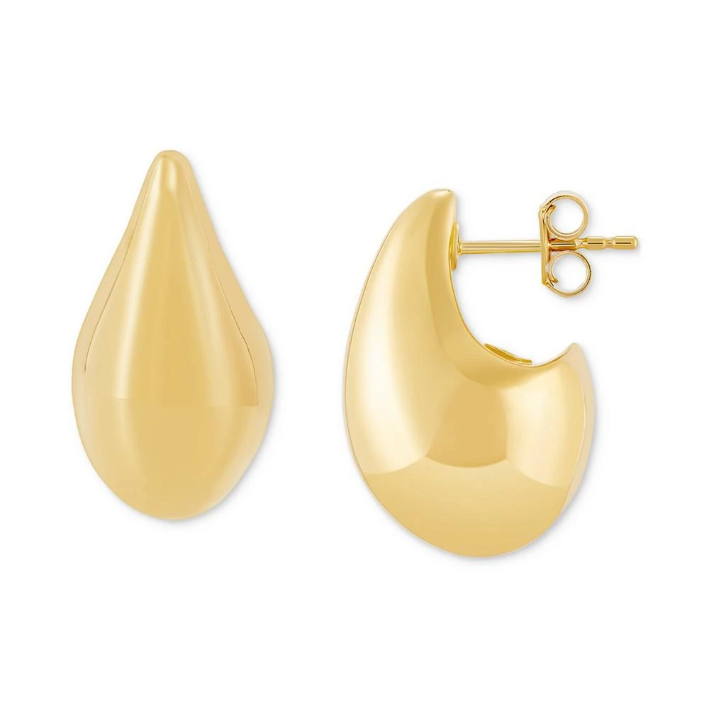 商品Macy's|Polished Teardrop Sculptural Stud Earrings in 14k Gold,价格¥3135,第1张图片