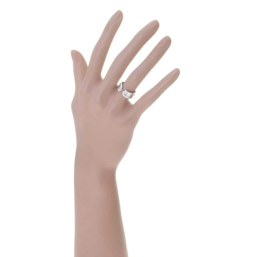 Cartier Vintage Double C 18K White Gold Ring EU 48 商品