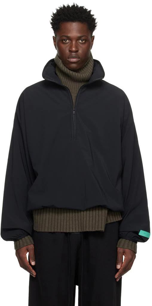 商品Essentials|Black Half-Zip Jacket,价格¥1207,第1张图片