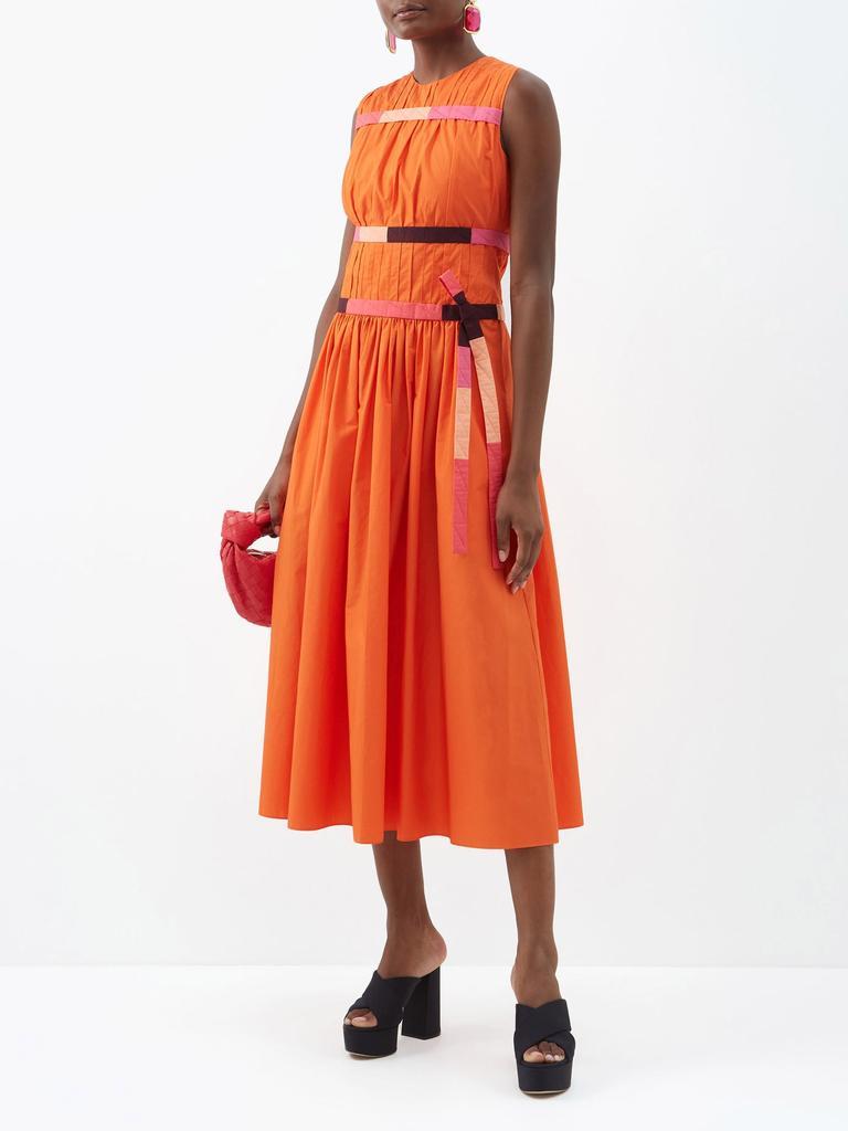 商品ROKSANDA|Lilya pintucked cotton-poplin midi dress,价格¥10714,第4张图片详细描述
