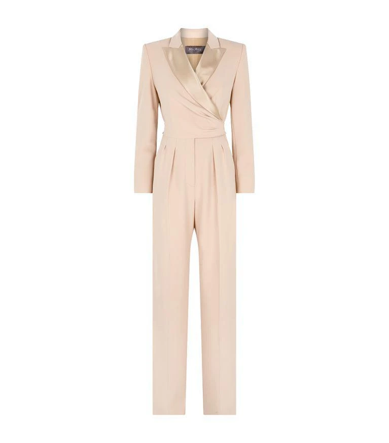 商品Max Mara|Silk Tuxedo Wrap Jumpsuit,价格¥11333,第1张图片