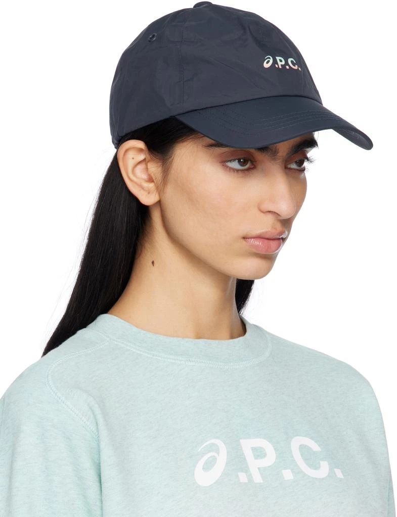 商品A.P.C.|海军蓝 ASICS 联名 Charlie 棒球帽,价格¥989,第2张图片详细描述