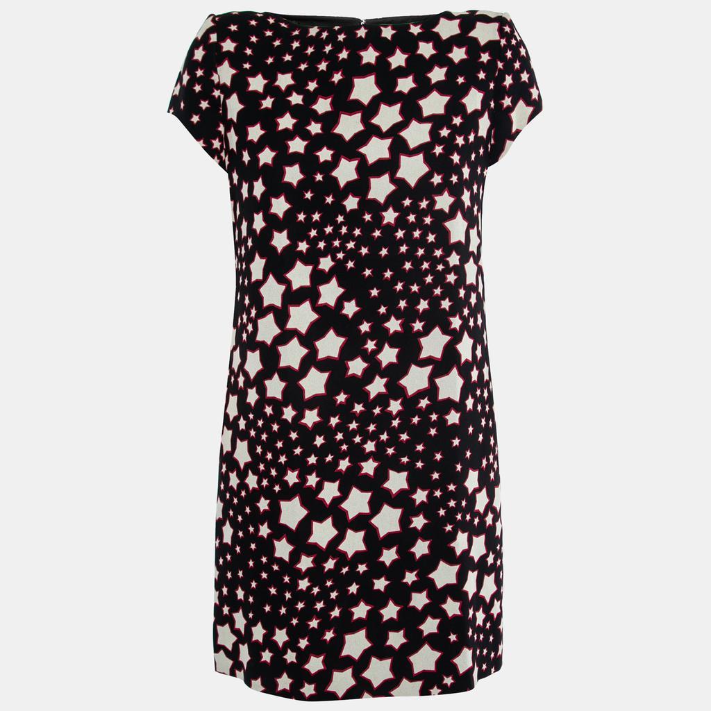 商品[二手商品] Yves Saint Laurent|Saint Laurent Paris Star Print Crepe Mini Dress M,价格¥1746,第1张图片
