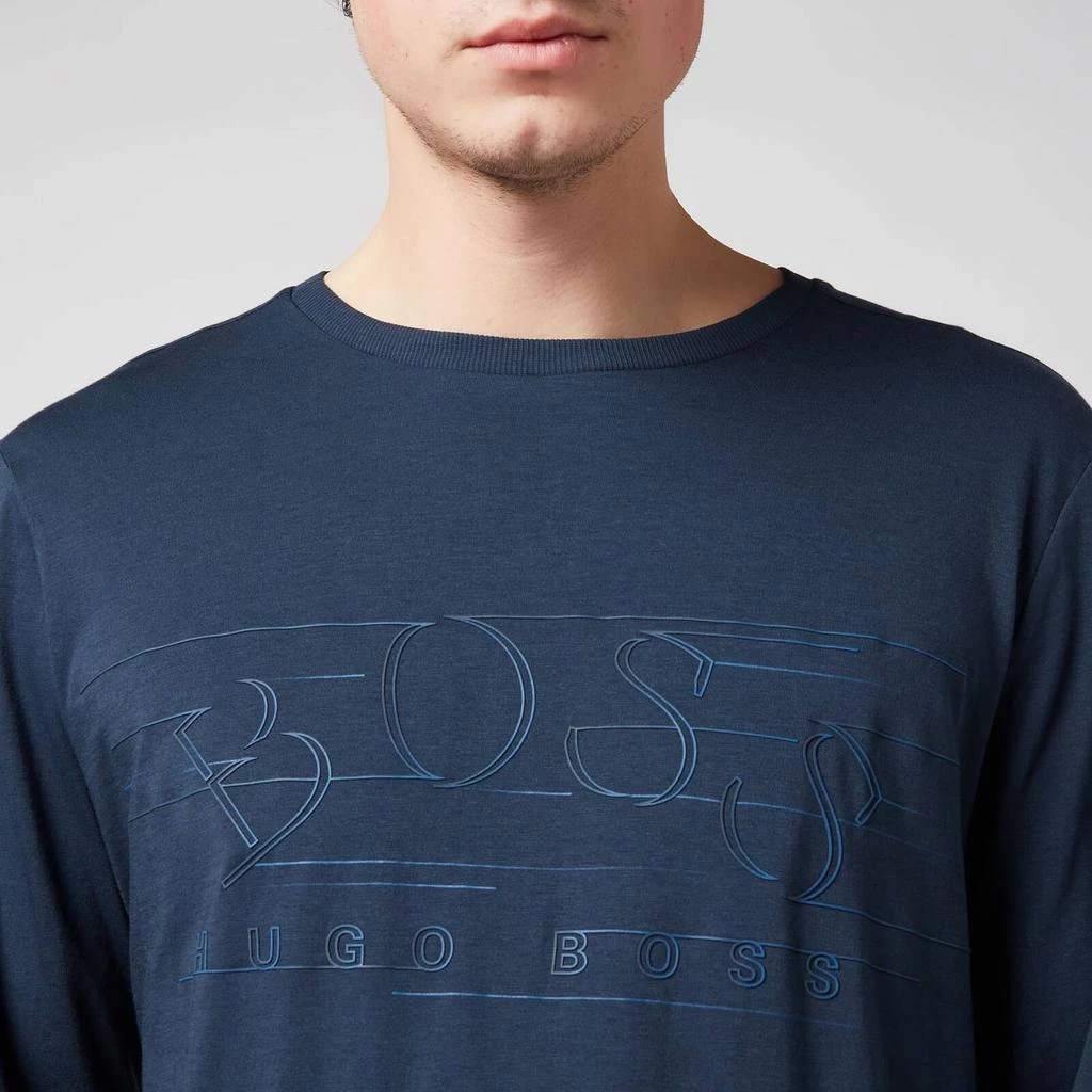 商品Hugo Boss|BOSS Green Men's Togn 1 Long Sleeve T-Shirt - Navy,价格¥258,第2张图片详细描述