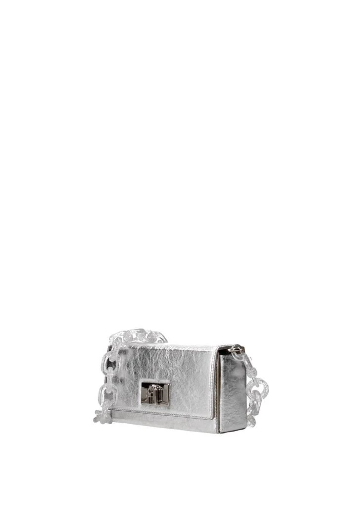 商品Furla|Shoulder bags bloombag Leather Silver,价格¥1007,第2张图片详细描述