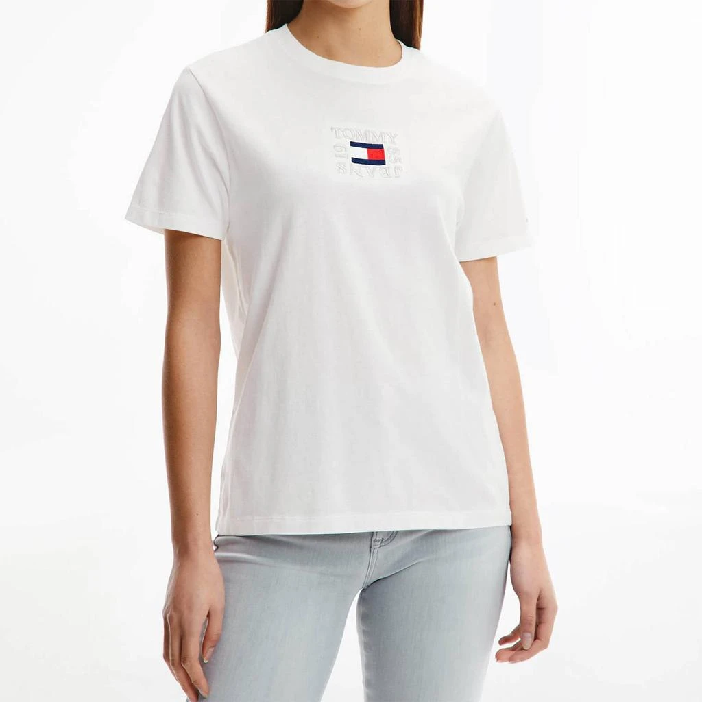 商品Tommy Jeans|Tommy Jeans Women's Tjw Relaxed Timeless Box T-Shirt - Ecru,价格¥151,第1张图片