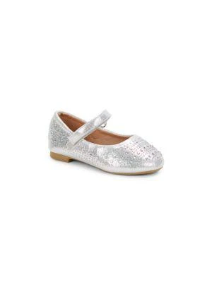 商品Badgley Mischka|Girl's Embellished Ballet Flats,价格¥225,第1张图片