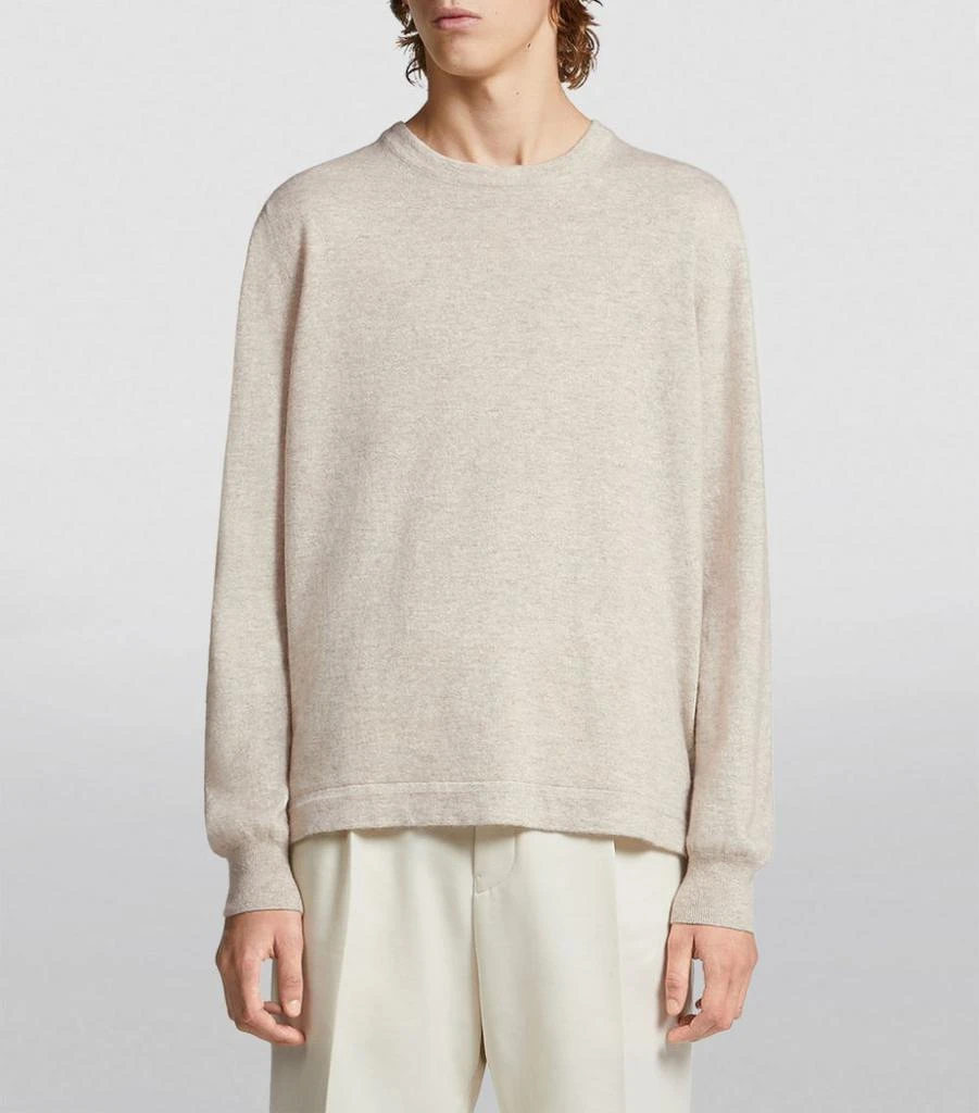商品Zegna|Mélange Oasi Cashmere Sweater,价格¥9472,第3张图片详细描述