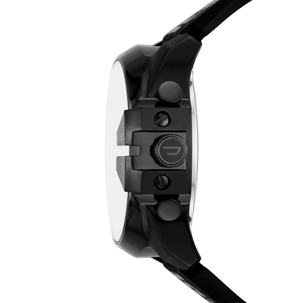 商品Diesel|Men's Analog Digital Mega Chief Black Silicone Strap Watch 51mm,价格¥2006,第2张图片详细描述