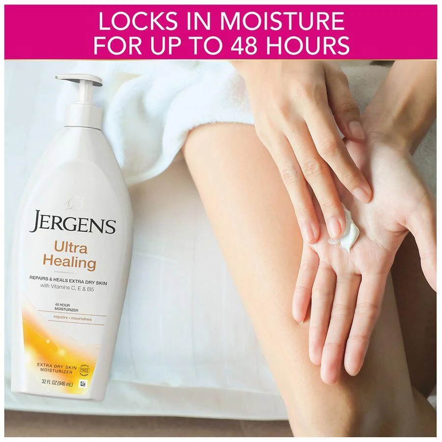 商品Jergens|Ultra Healing Extra Dry Skin Moisturizer, Hand and Body Lotion,价格¥80,第3张图片详细描述