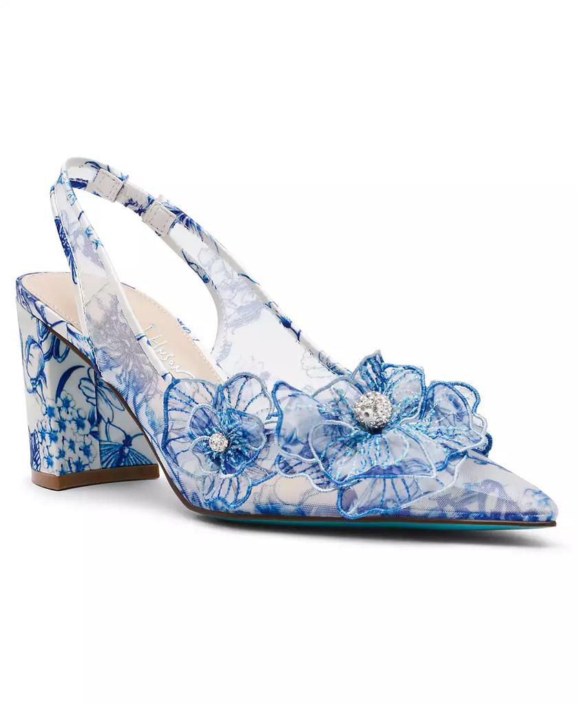 Women's Clrkm Pointed Toe Slingback Pumps image 2