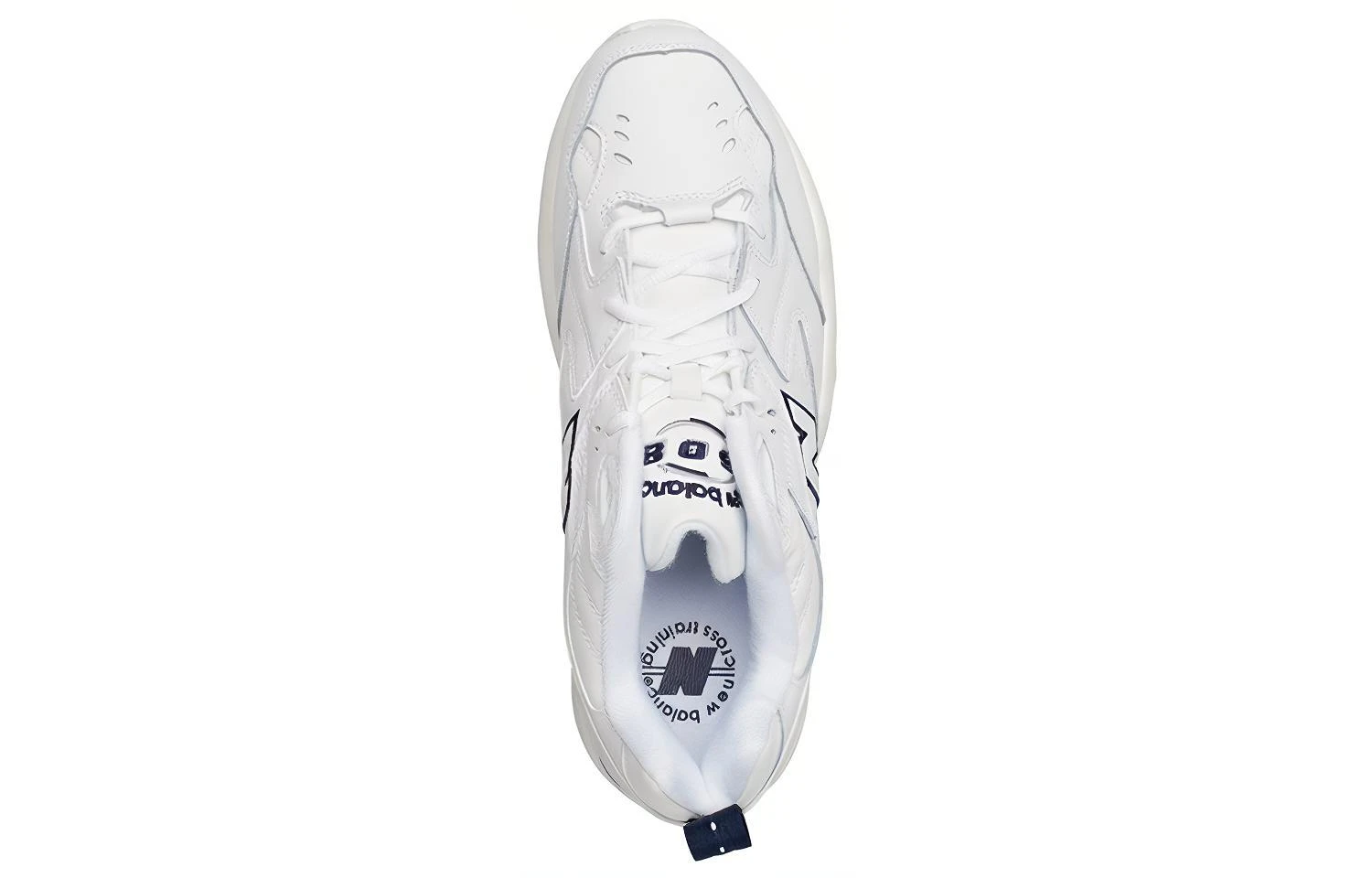 商品[国内直发] New Balance|NB 608 系列 复古防滑轻便 低帮 休闲跑步鞋 男款 白墨蓝 d宽,价格¥1195,第5张图片详细描述