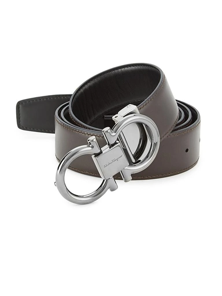商品Salvatore Ferragamo|Gancini Buckle Cut-to-Size Reversible Belt,价格¥4057,第4张图片详细描述