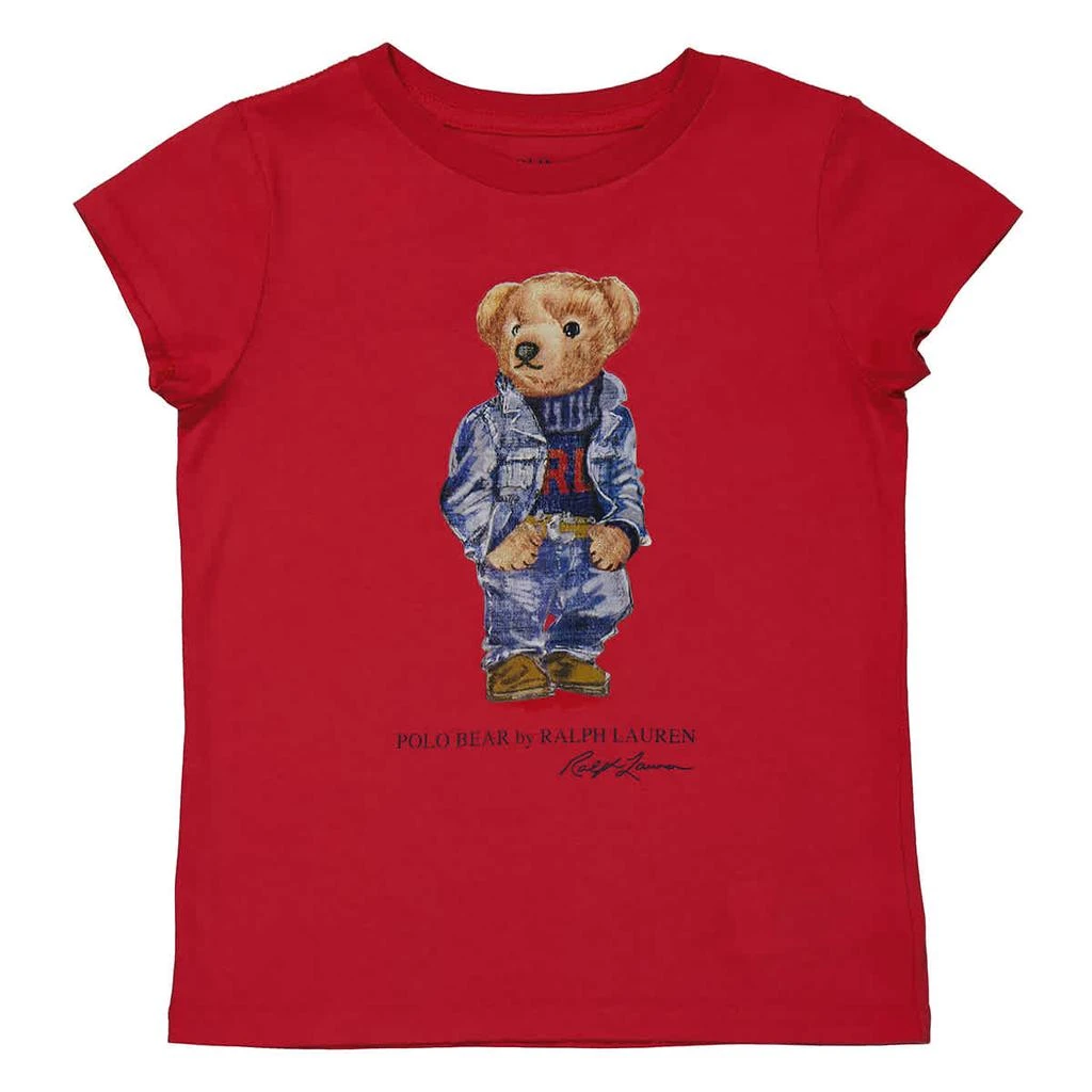 商品Ralph Lauren|Polo Ralph Lauren Kids Red Polo Bear Cotton Jersey T-Shirt, Size 5Y,价格¥189,第1张图片