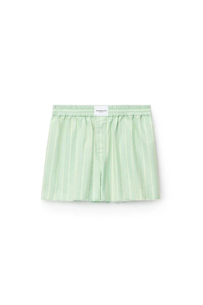 商品Alexander Wang|CLASSIC BOXER SHORTS IN COTTON OXFORD,价格¥1210,第1张图片