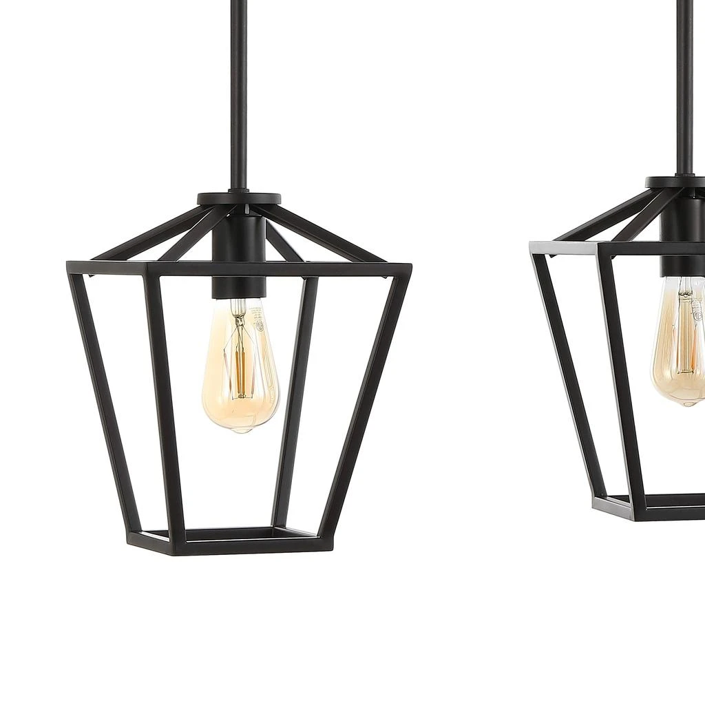 商品JONATHAN Y|Grace 36.5" 3-Light Industrial Farmhouse Iron Linear LED Pendant,价格¥1444,第3张图片详细描述