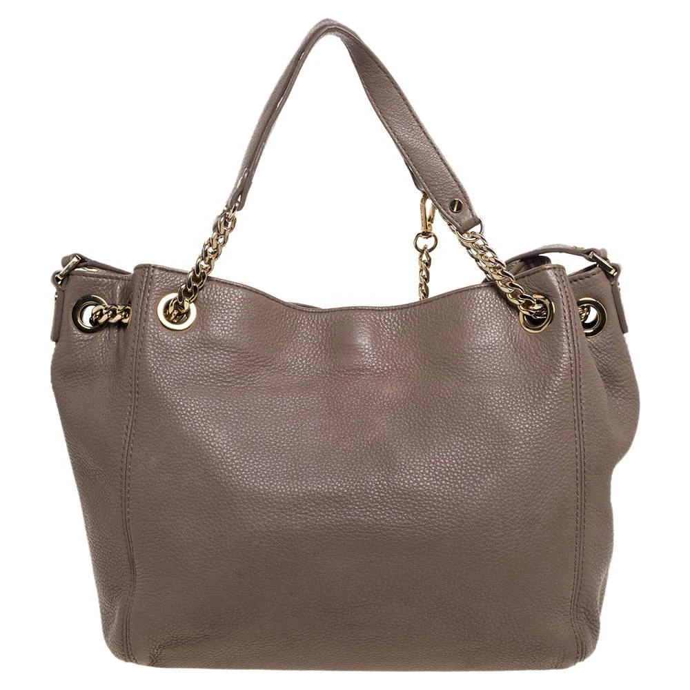 商品[二手商品] Michael Kors|Michael Michael Kors Beige Leather Jet Set Chain Hobo,价格¥1176,第4张图片详细描述