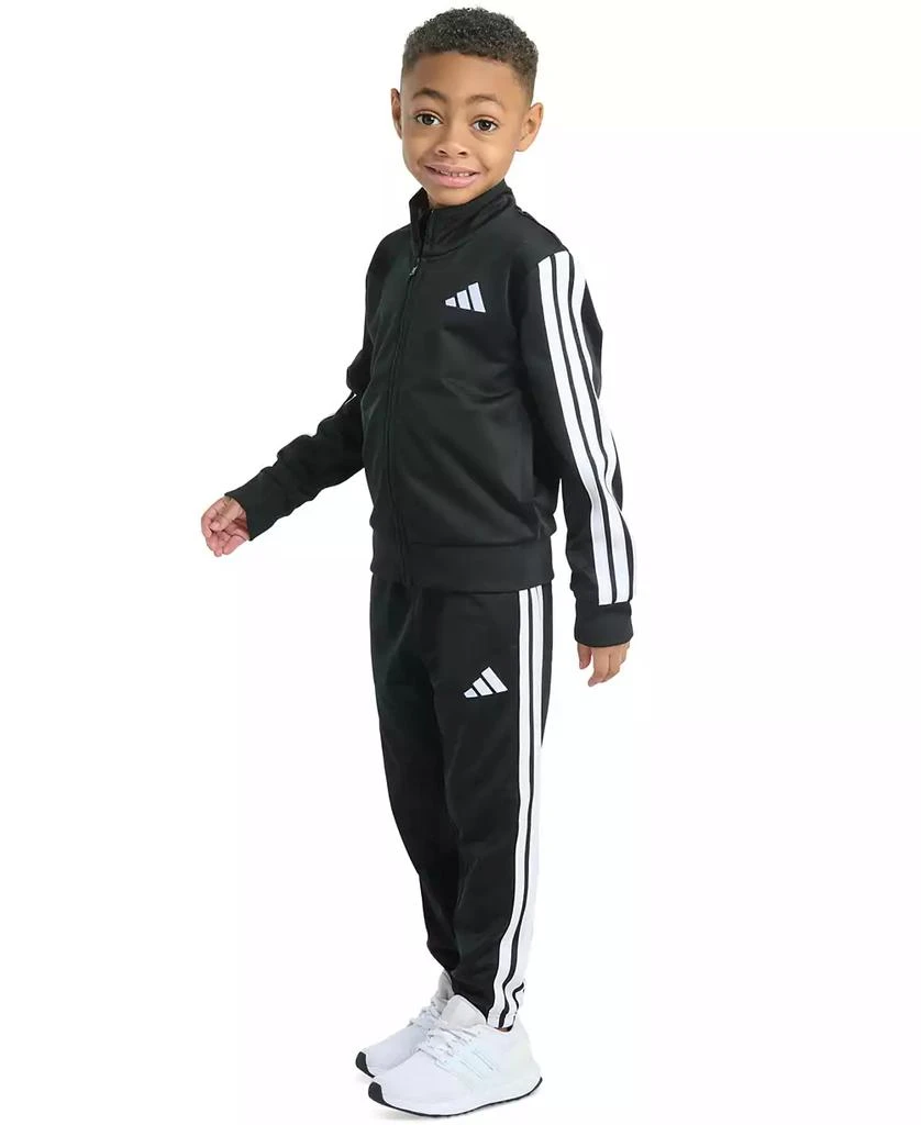 商品Adidas|Toddler & Little Boys Tricot Long-Sleeve Essential 3-Stripe Track Jacket & Pants, 2 Piece Set,价格¥287,第2张图片详细描述