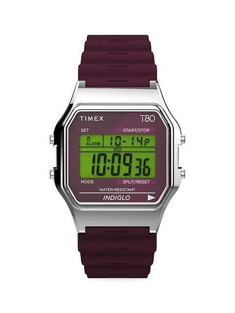 商品Timex|T80 Brass & Resin Digital Watch,价格¥479,第1张图片