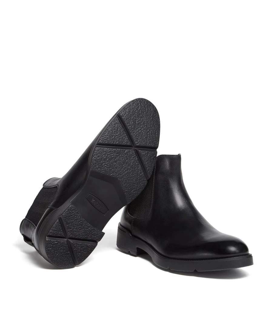 商品Zegna|Leather Cortina Chelsea Boots,价格¥10160,第2张图片详细描述