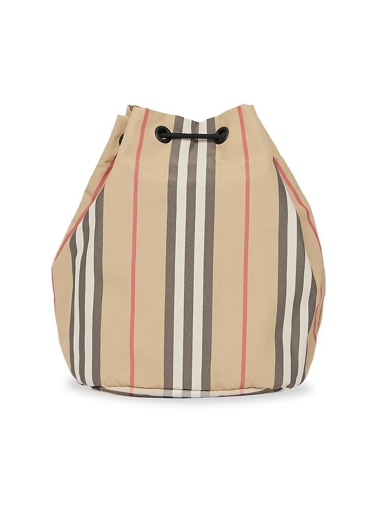 商品Burberry|Phoebe Icon Stripe Drawstring Bucket Bag,价格¥3823,第4张图片详细描述