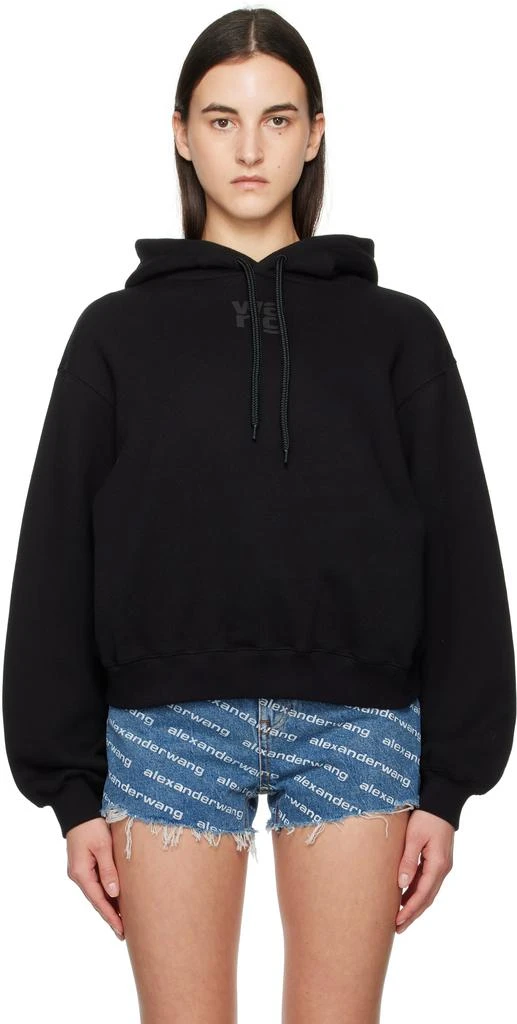 商品Alexander Wang|黑色 Puff Logo 连帽衫,价格¥3085,第1张图片
