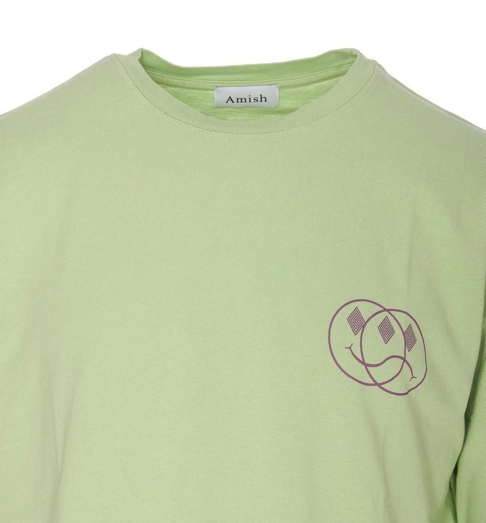 商品Amish|Amish Logo-Printed Crewneck T-Shirt,价格¥265,第3张图片详细描述