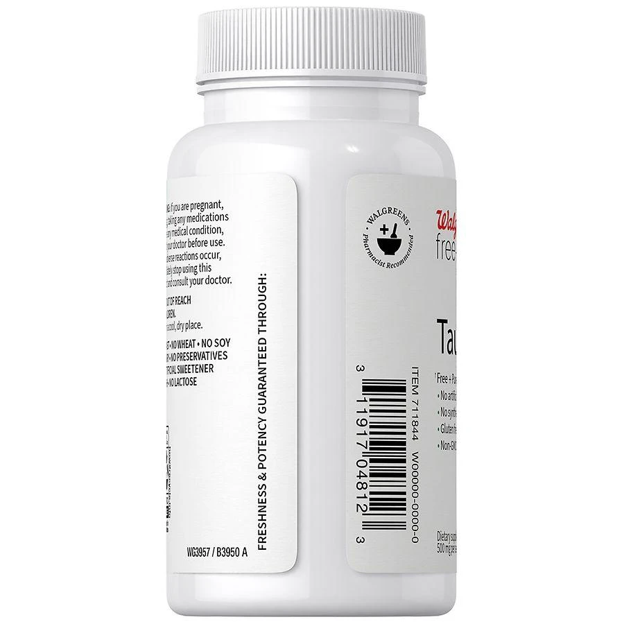 商品Walgreens Free & Pure|Taurine Capsules (60 days),价格¥82,第4张图片详细描述