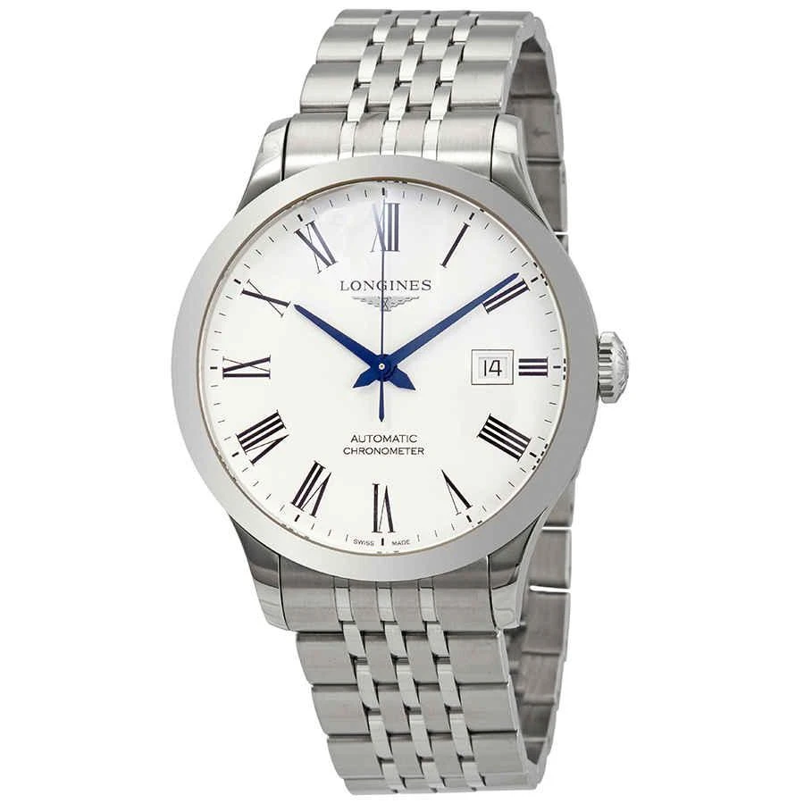 商品Longines|Record Automatic White Dial Men's Watch L28214116,价格¥10857,第1张图片